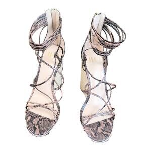 Jlo Jennifer Lopez Callie Strappy Back Zip EspadrilleWedge Sandal